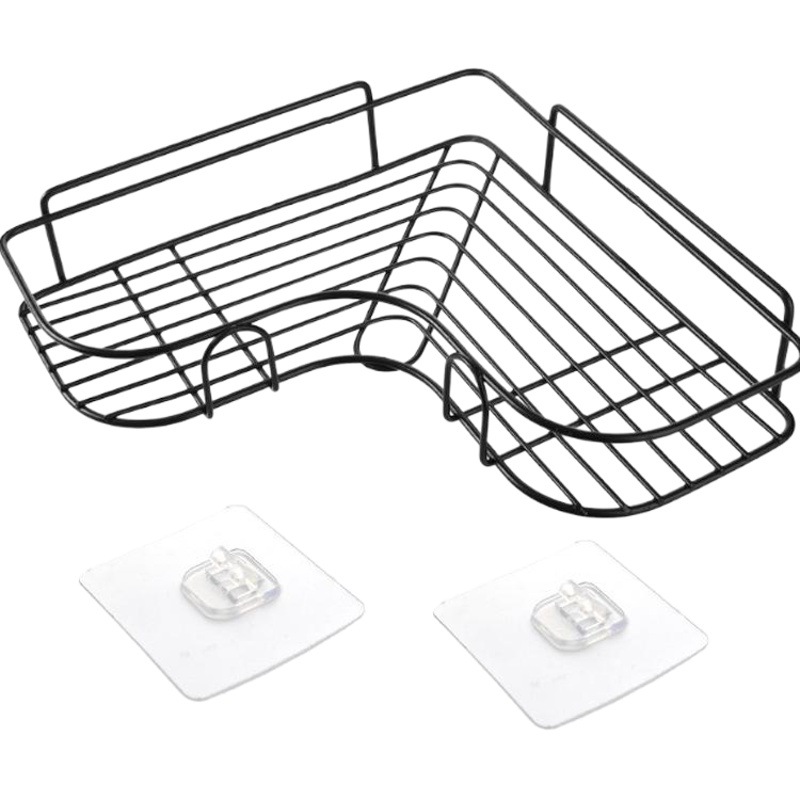 Bathroom Kitchen Storage Rack Punch-free Corner Bathroom All Supplies Iron Storage Rack Triangle Storage Rack