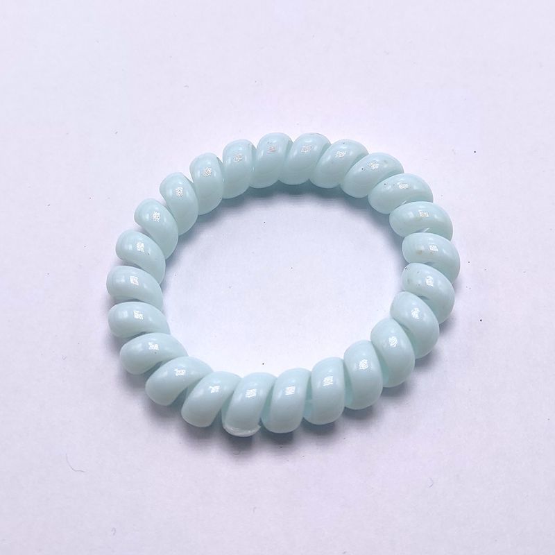 Picture of Candy Color Bold Bracelet Telephone Line Hair Ring Extra Large Rubber Band South Korea Headwear Hair Accessories Headband Spring Ring