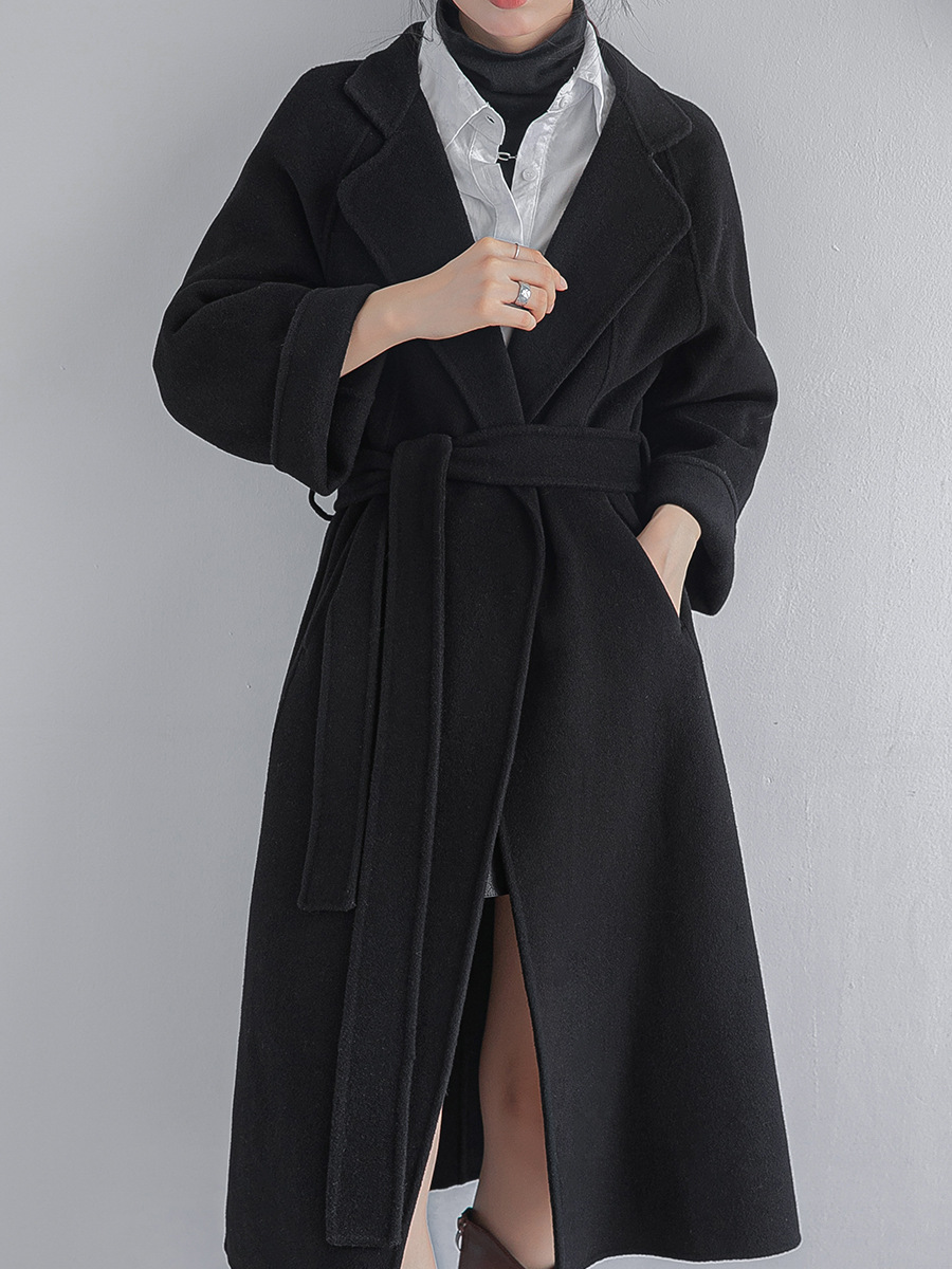 Picture of 『 Benefits』 Double-Sided Cashmere Outwear Women's Long 2025 New High-End Over-The-Knee Loose Woolen Outwear for Women