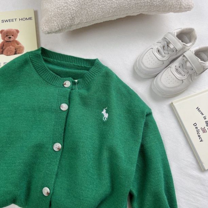 Picture of [in stock] Boys and girls winter striped cardigan children's sweater coat 2025 spring and autumn baby round neck