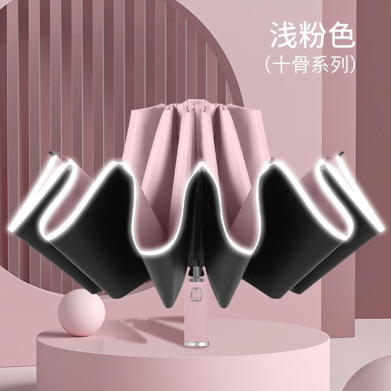 Picture of A large number of wholesale automatic folding umbrellas for men and women sunshade sunscreen UV protection rain umbrella can be set advertising
