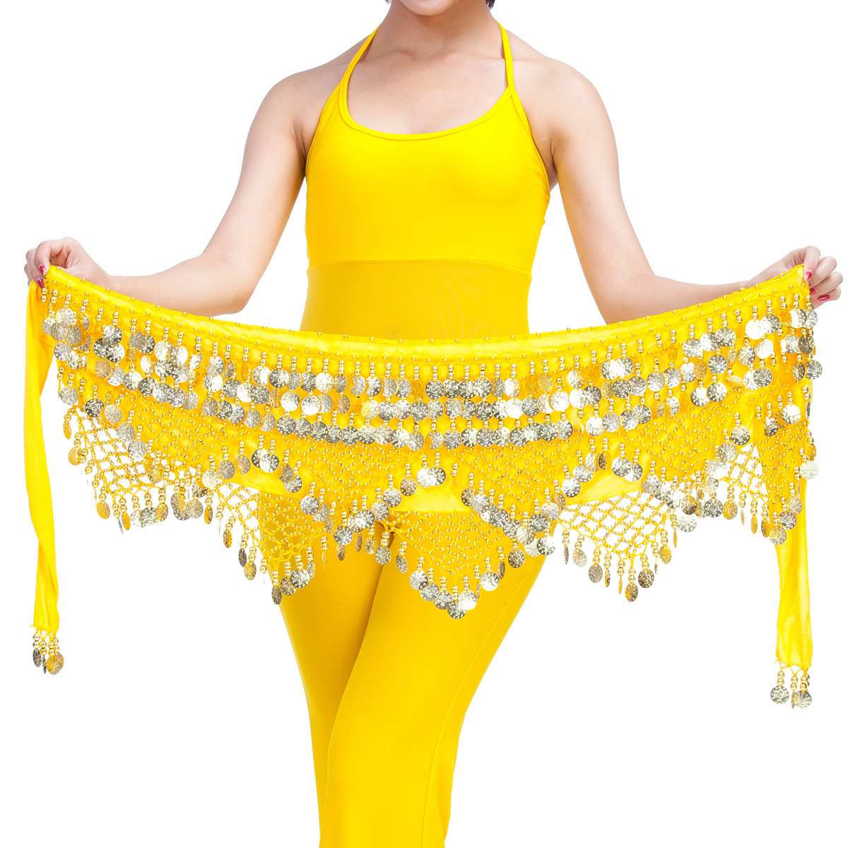 Picture of Dancer Original 320 Currency Three Straight Two Corner Waist Chain Belt Belly Dance Clothing Company Belly Dance Waist Chain