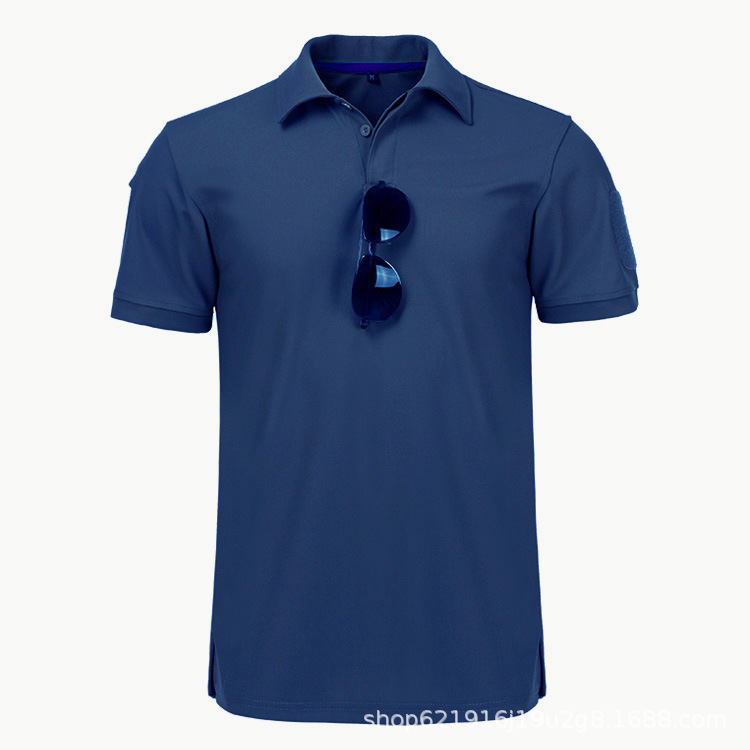 Picture of Quick-Drying T-Shirt Men's Lapel Sports Summer Style Wolf Warrior Tactical Short-Sleeved Quick-Drying Clothing Special Forces T-Shirt Men's Breathable Trendy