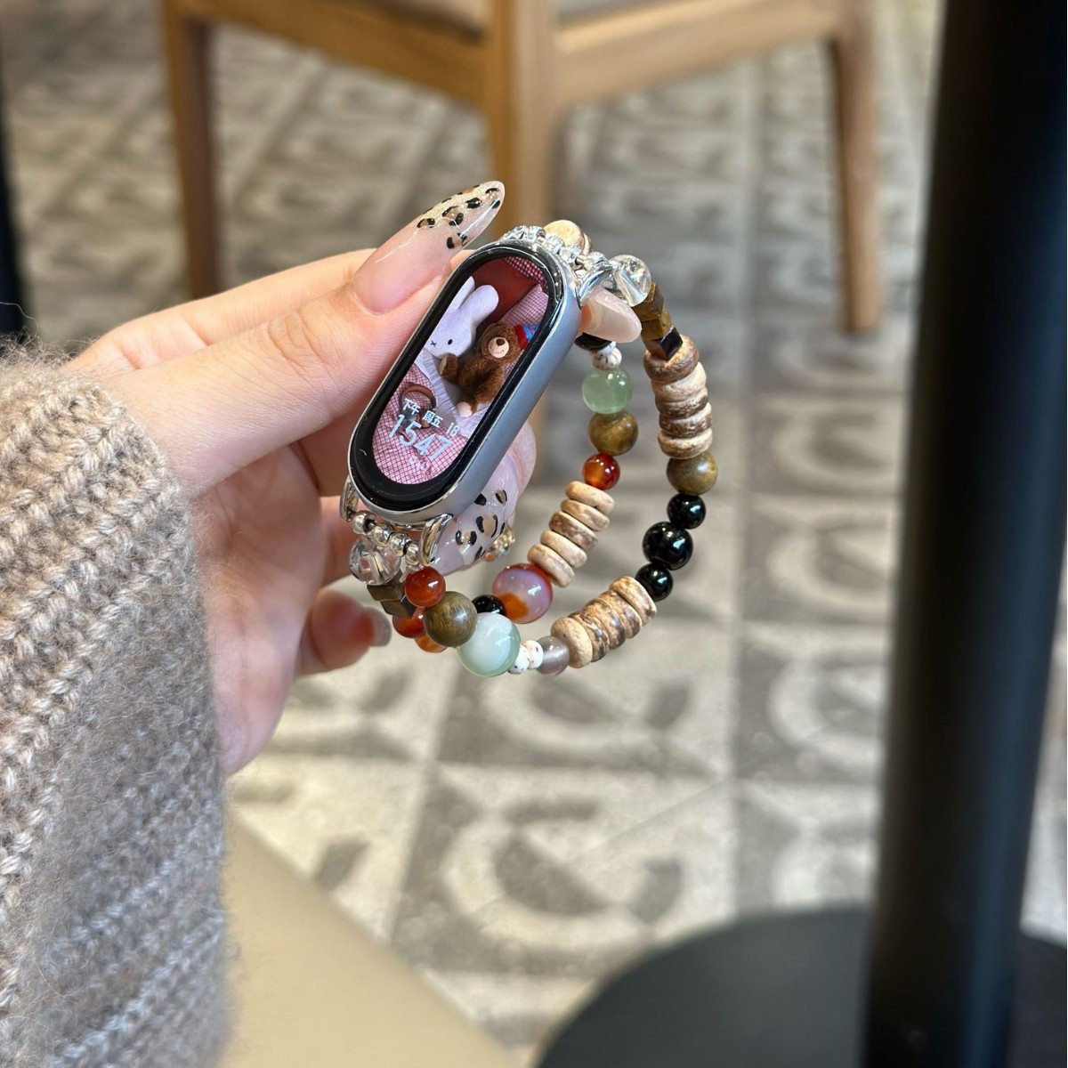 Picture of For millet bracelet 8 strap 9 generation beaded agate national tide millet 7/6/5/4/3NFC national wind millet strap