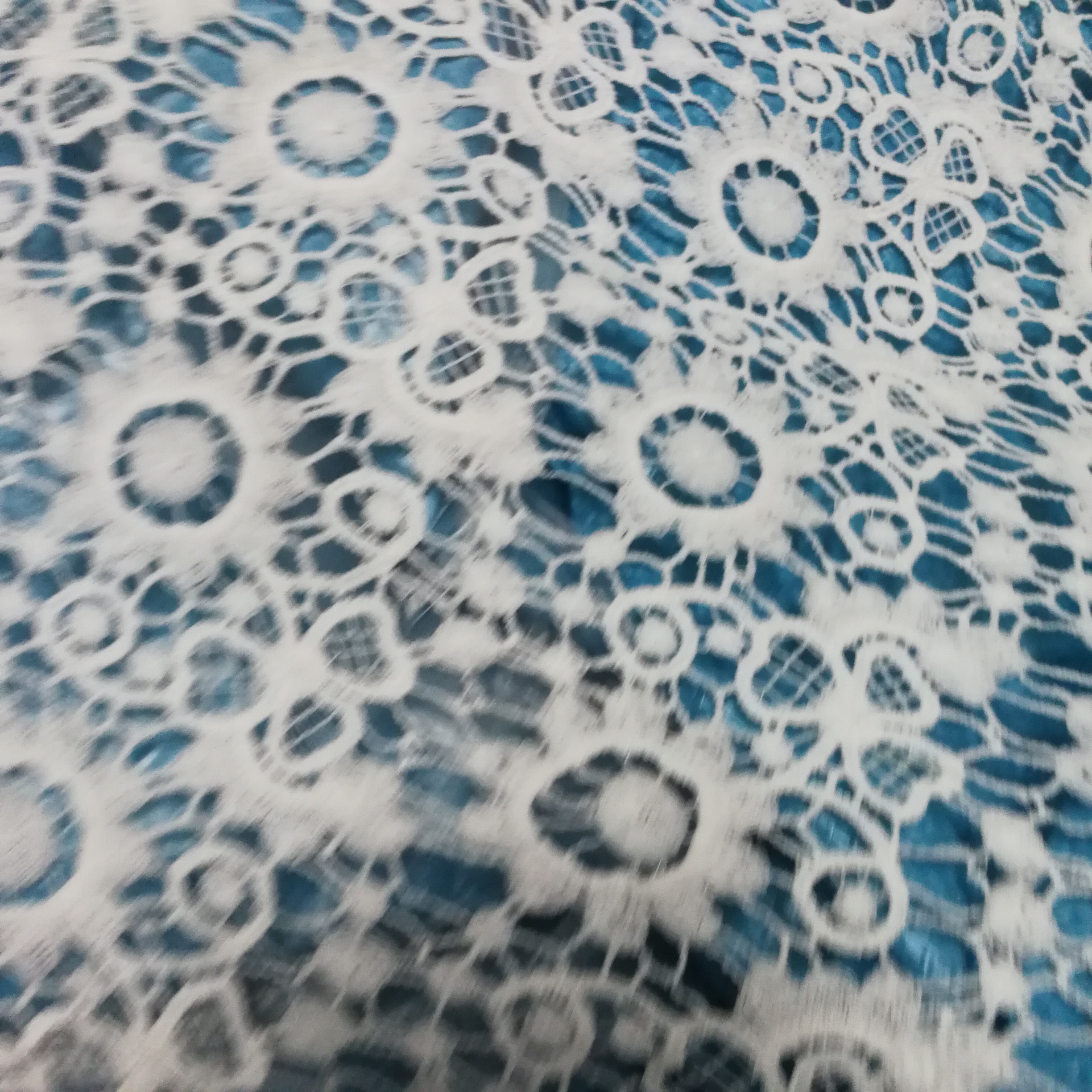 Professional Custom-Made Spot Water-Soluble Milk Silk Polyester Cotton Thread Lace Embroidery Fabric High-Quality Wedding Dress Fabric
