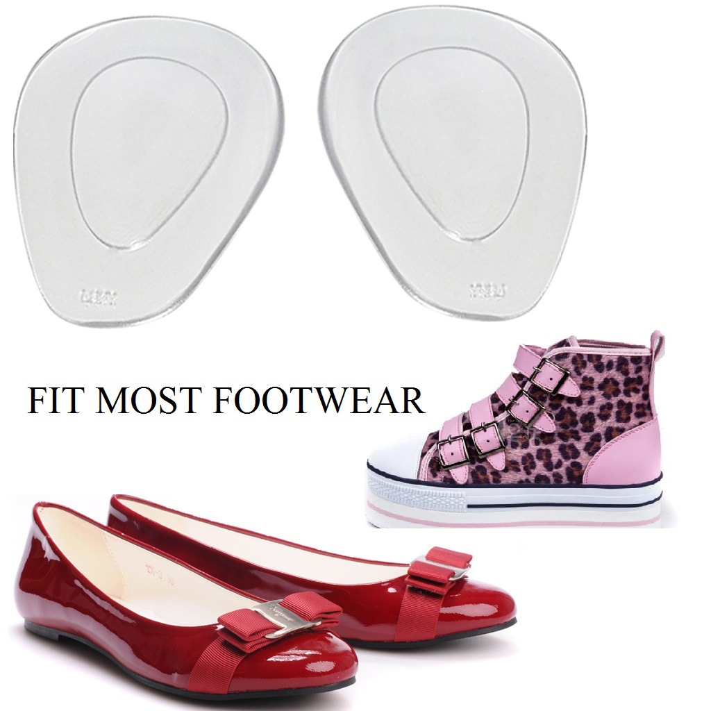 Picture of Half-size transparent silicone massage insoles ladies thickened high heels anti-pain front pad men's and women's foot pads wholesale