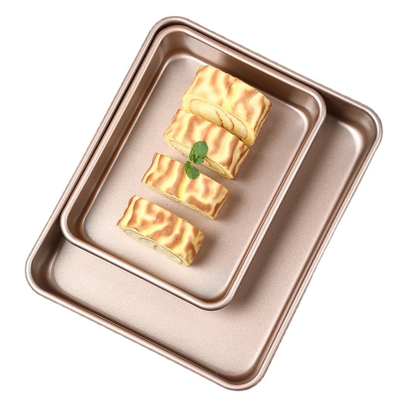 Baking Pan Oven Utensils Household Golden Baking Tools Breakfast Cake Burrito Mold Rectangular Snowflake Crisp