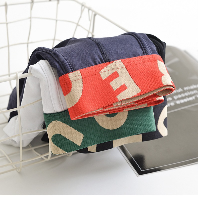 Picture of red underwear men's boxer shorts pink men's underwear boxer shorts pink shorts head young student ins trend