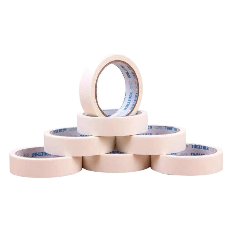 Easy-in-white low-stick masking paper tape spray paint decoration cover hand-tearing non-residual glue full box adhesive paper wholesale