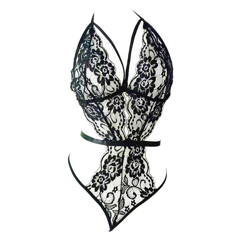 Pure Desire Amazon New Supply Nightclub Party Stage Suspender Sexy Pajamas Sexy Uniform Lace Jumpsuit