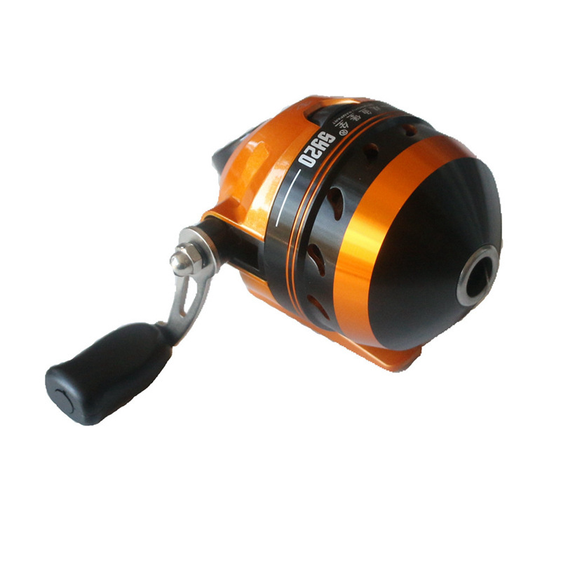 Picture of Cross-border Pisces Fortress SY20 Shooting Fish Wheel Metal Front Cover Slingshot Wrist Fish Dart Wheel Enclosed Inner Wheel Fishing Line Wheel