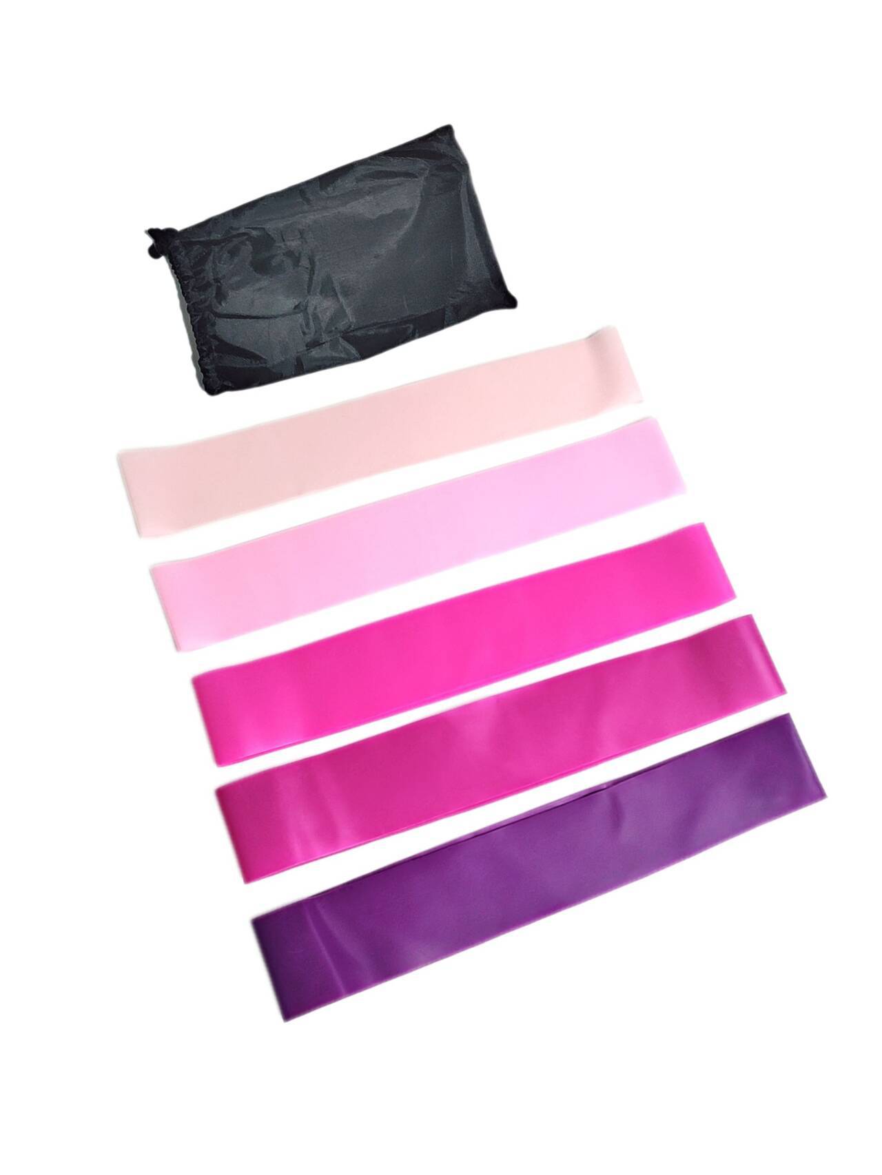 Beauty hip circle suit pink gradient pull ring tpe hip elastic belt strength training squat yoga fitness
