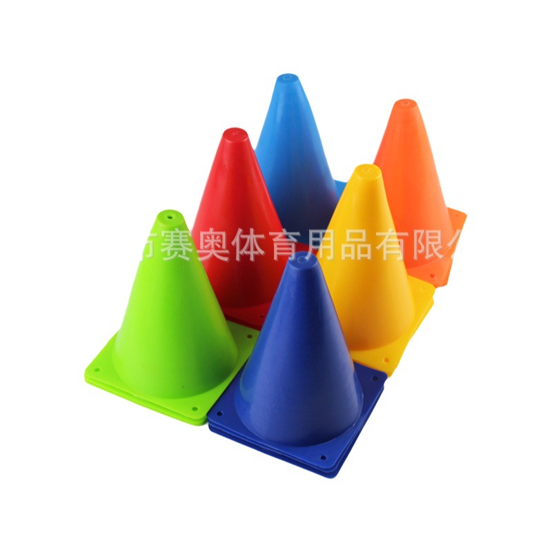 Wholesale 18cm Football Sign Bucket Sign Cone Road Sign Barricade Training Cone Obstacle Soccer Training Sign Barricade
