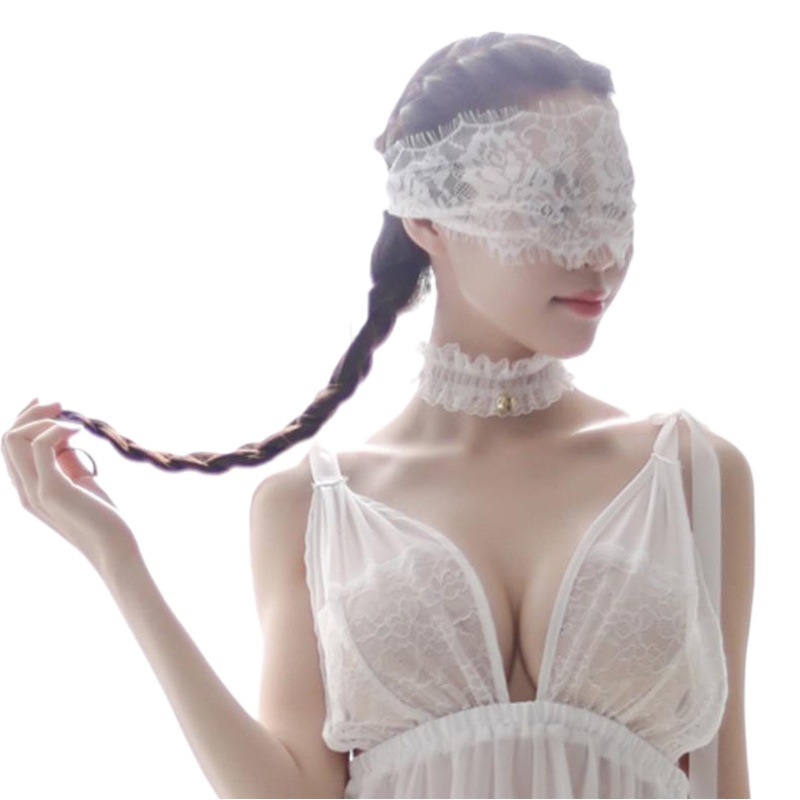 Taobao explosions sexy lingerie lace hollow eye mask lace black and white two color fun accessories game clothes