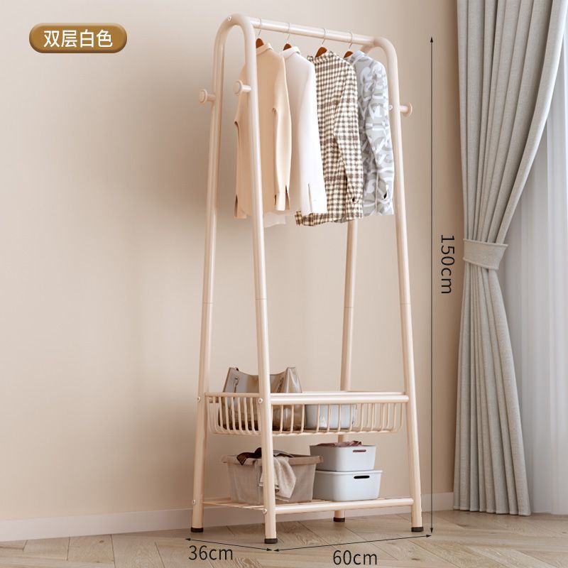 Picture of Hanging clothes rack floor-to-ceiling bedroom household coat rack simple clothes hanger drying rack indoor storage rack cooler pole