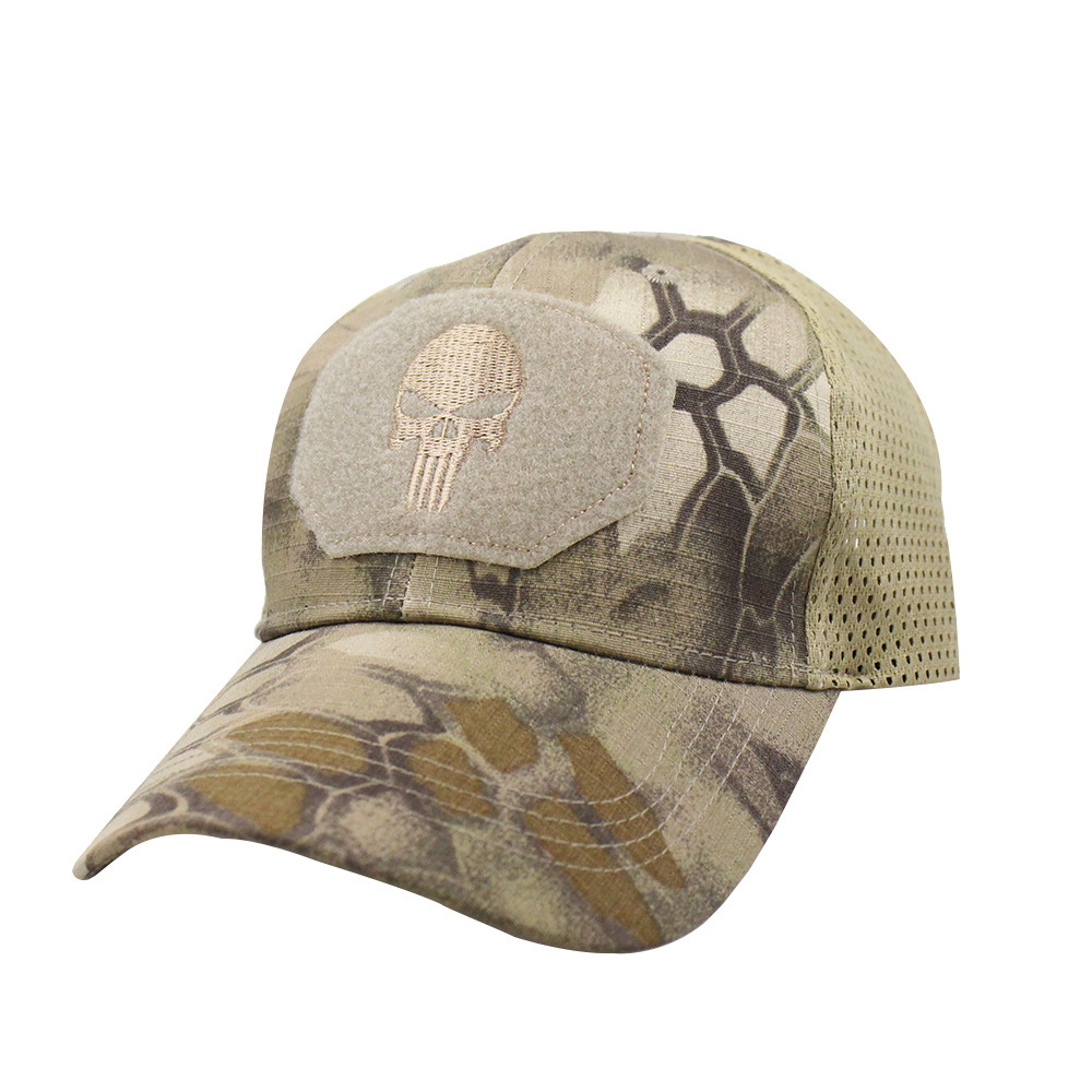 Picture of Summer Camouflage Baseball Cap Military Fan Outdoor Special Forces Tactical Hat Skull Fishing Sunshade Velcro Cap Men