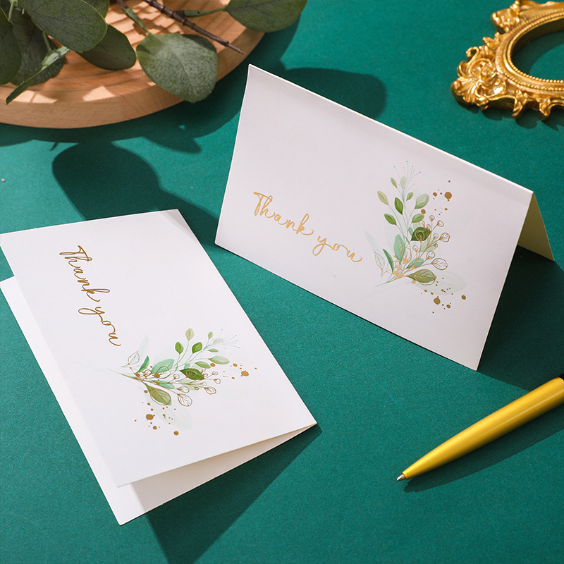 Picture of Teacher's Day greeting card watercolor grateful gilding Christmas thank card Amazon Supply gift card with envelope
