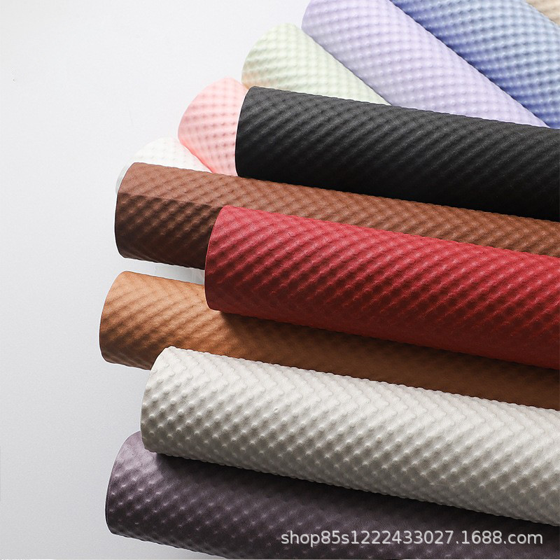Zhuo fiber embossed paper three-dimensional color Kraft paper flower wrapping paper bouquet art paper packaging material flower wrapping paper