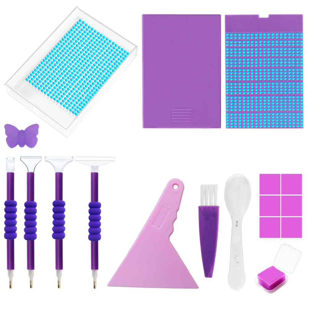 Picture of Diamond Painting New Style Turnout Drill Tray Multifunctional Sieve Drill Point Drill Tray Drawer Funnel Tray DIY Diamond Embroidery Tools suit