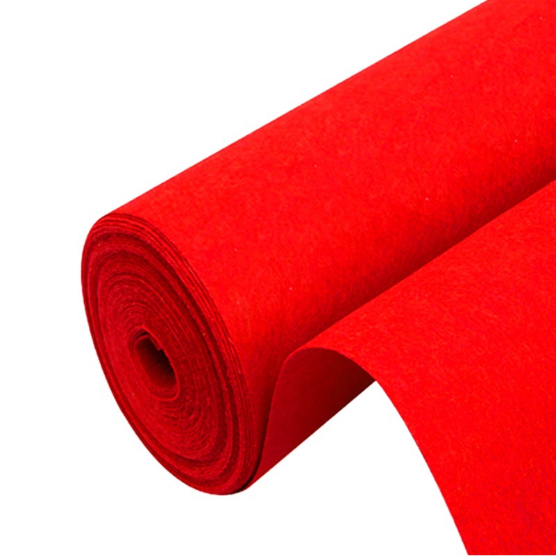 Wholesale disposable red carpet wedding welcome stair carpet opening activities wedding celebration brushed carpet full shop