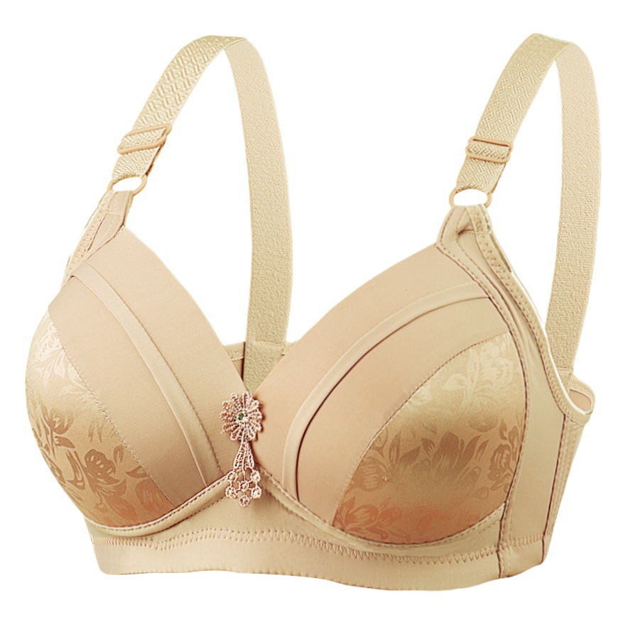 Cross-border Large-size Underwear Women's Thin bra Middle-aged and Elderly Women's Underwear bra Large-size bra