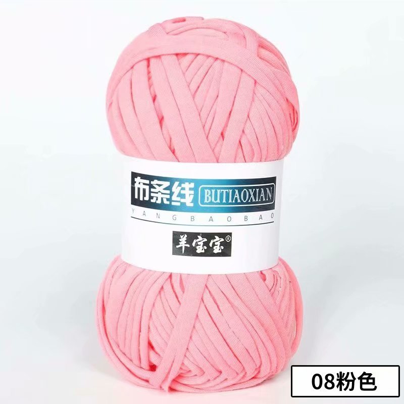 Picture of Cloth thread hook doll slippers storage basket floor mat blanket crochet diy material homemade coarse wool woven bag