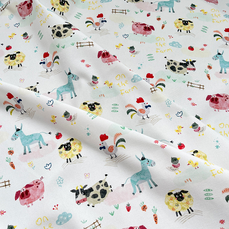 Picture of Home Little Animals All-Cotton Baan Canvas Bag Outerwear Pet Seat Pad Outdoor Bag Vest Handmade DIY Fabric