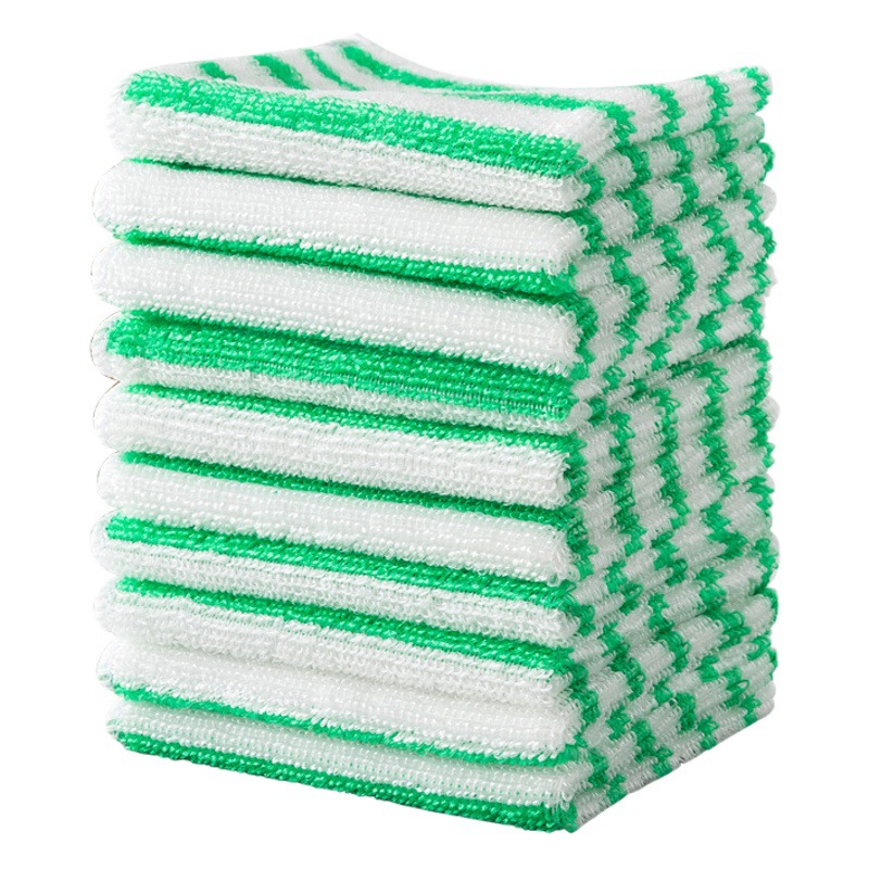 Bamboo Fiber Is Not Easy to Stain with Oil, Dishwashing Cloth, Degreasing Dish Towel, Not Easy to Shed Lint, Household Rag, Kitchen Decontamination and Water Absorption
