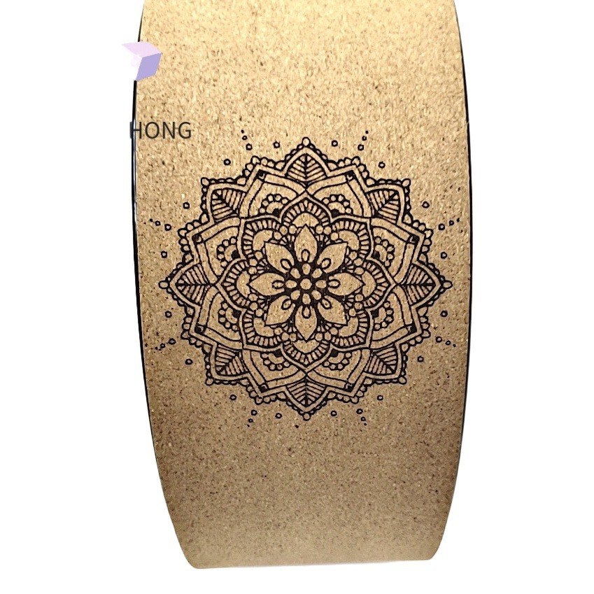 Cork Yoga Wheel Bend New Yoga Massage Wheel Auxiliary Wheel for Beginners Pilates Ring Dharma Wheel