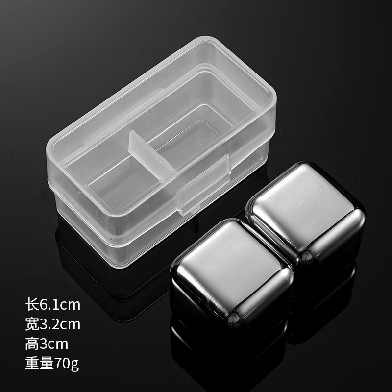 Picture of Cross-Border Stainless Steel Ice Cubes 304 Steel Ice Cubes Red Wine Beer Beverage Iced Metal Ice Cubes High Quality Ice Tartar