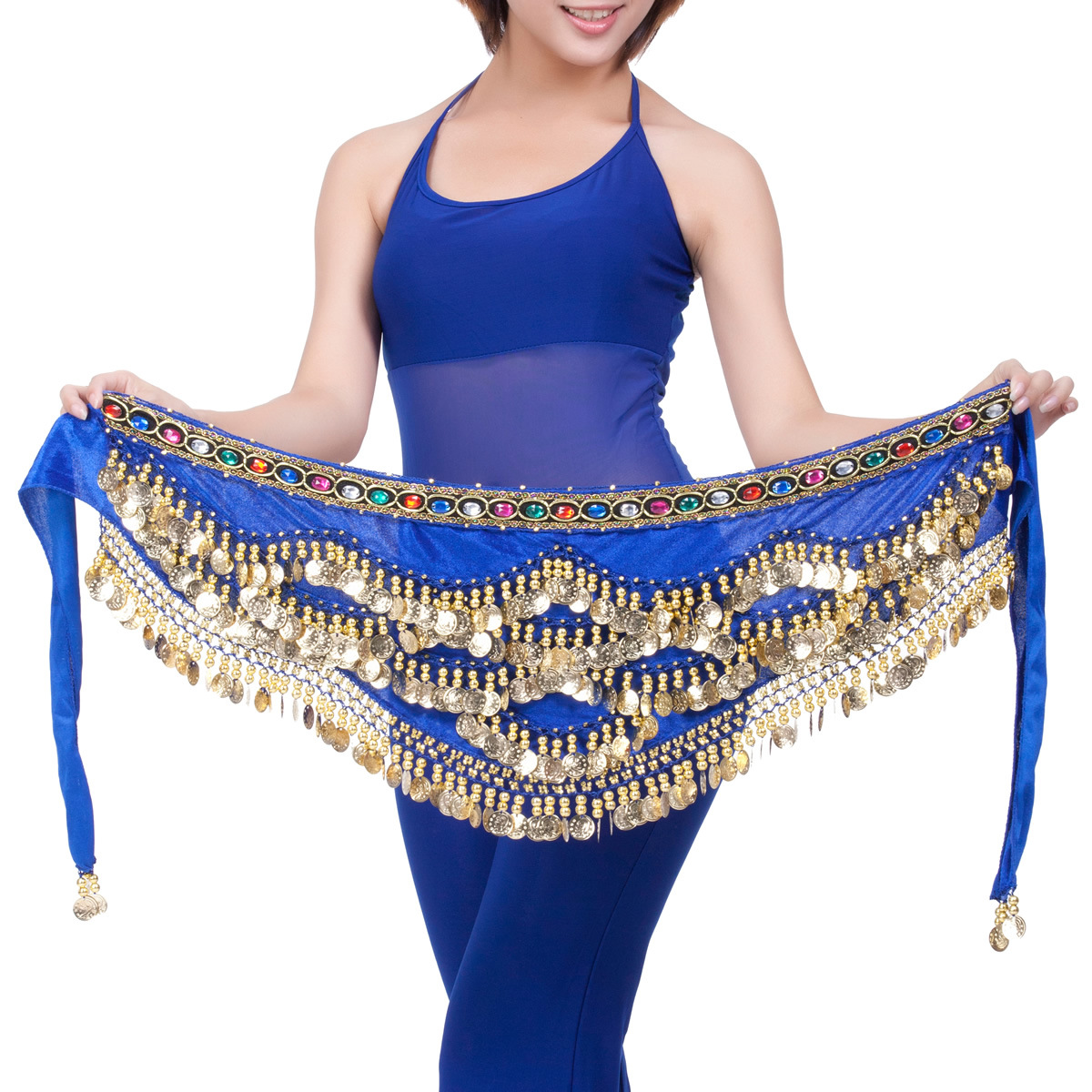 Picture of 328 Currency Belly Dance Waist Chain Belly Dance Belt Waist Chain Handmade Sequin Waist Decoration Egyptian Oriental Dance Waist Chain