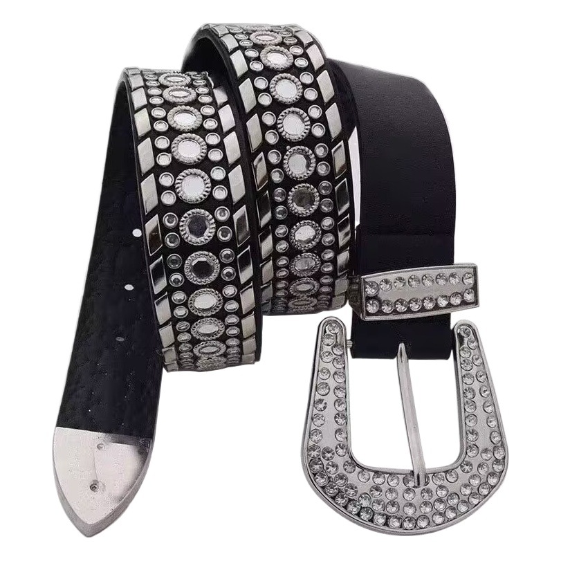 Easiest for Match Rhinestones Full of Diamonds Punk Style Sexy Japanese Style Belt Chain Straps Garter Trouser Belt Accessories Street Shiny Belt