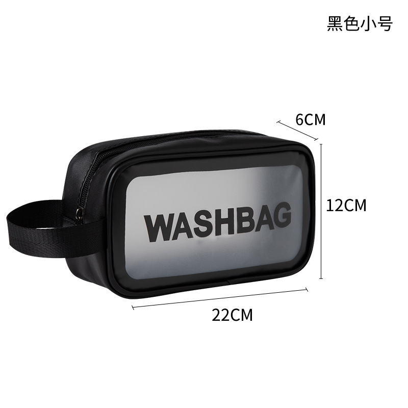 Picture of Waterproof Wash Bag Large Capacity Travel Cosmetic Storage Bag High-grade Sense Portable Transparent PVC Wash Bag for Women