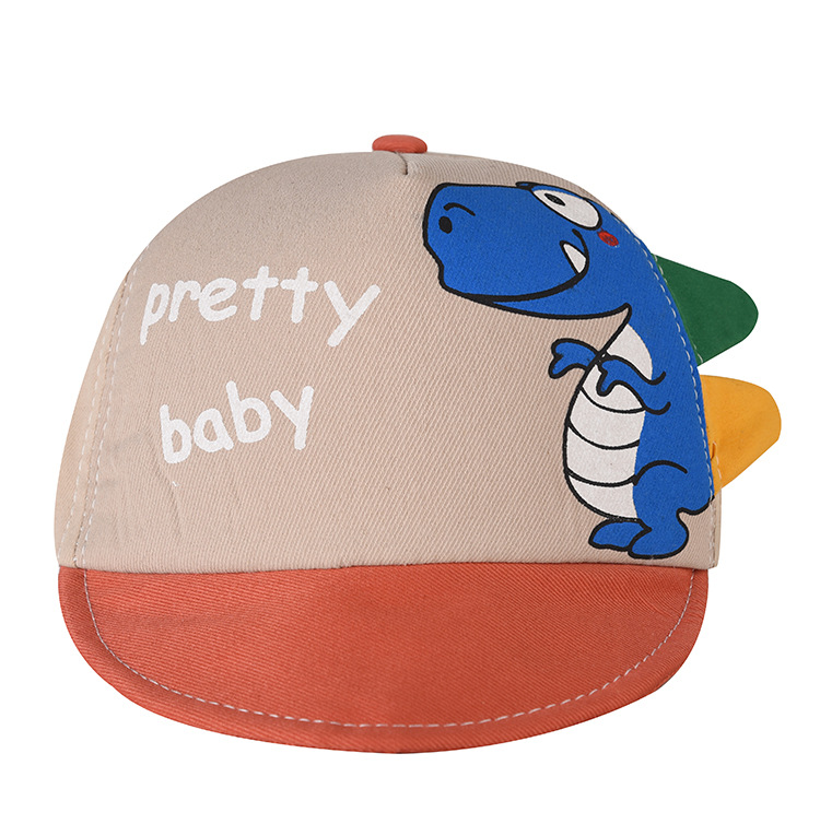 Picture of Children's hat new spring and summer baby sunscreen children's hat cute cartoon dinosaur cap