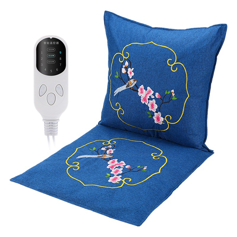 Electric heating moxa velvet cushion hot compress cushion office home integrated heating cushion warm body backrest wholesale moxibustion cushion