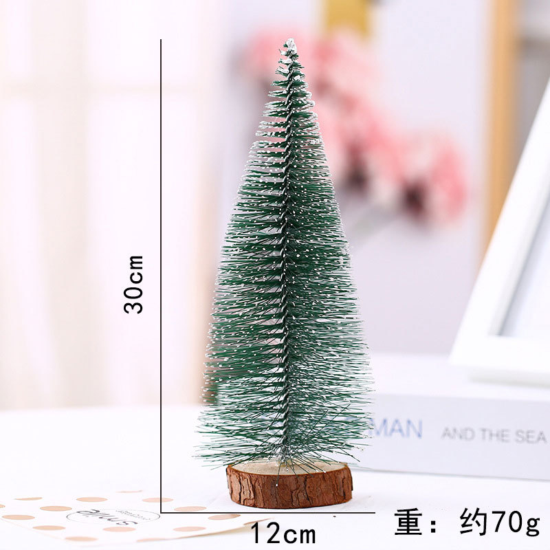 Picture of Mini Christmas tree Christmas Cedar desktop white pine needle tree window decoration Christmas gift Christmas decorations