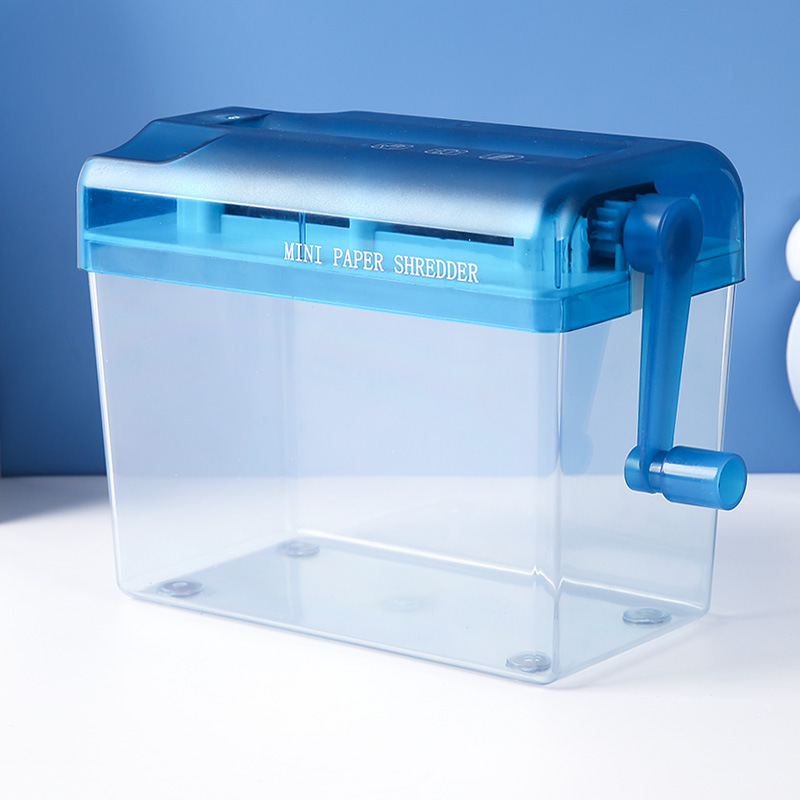Picture of Cross-Border Hot-Selling Paper Shredder Office Home Mini Manual Paper Shredder Desktop Hand-Cranked Document Shredder