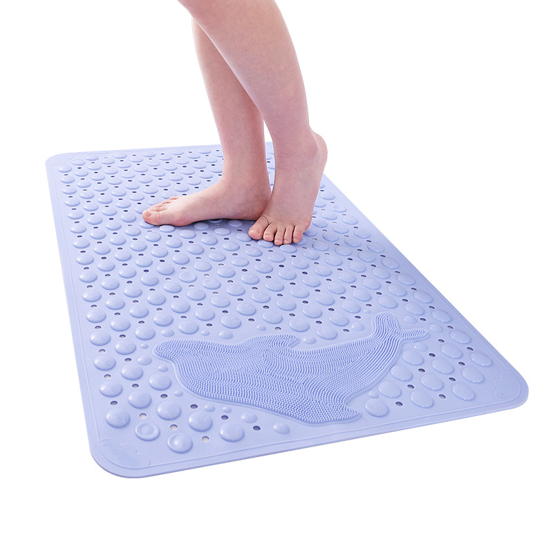 Picture of Bathroom Non-Slip Mat, Bathroom Bath Mat, Shower Room Waterproof Anti-Fall Foot Mat, Household Toilet Floor Mat with Suction Cup