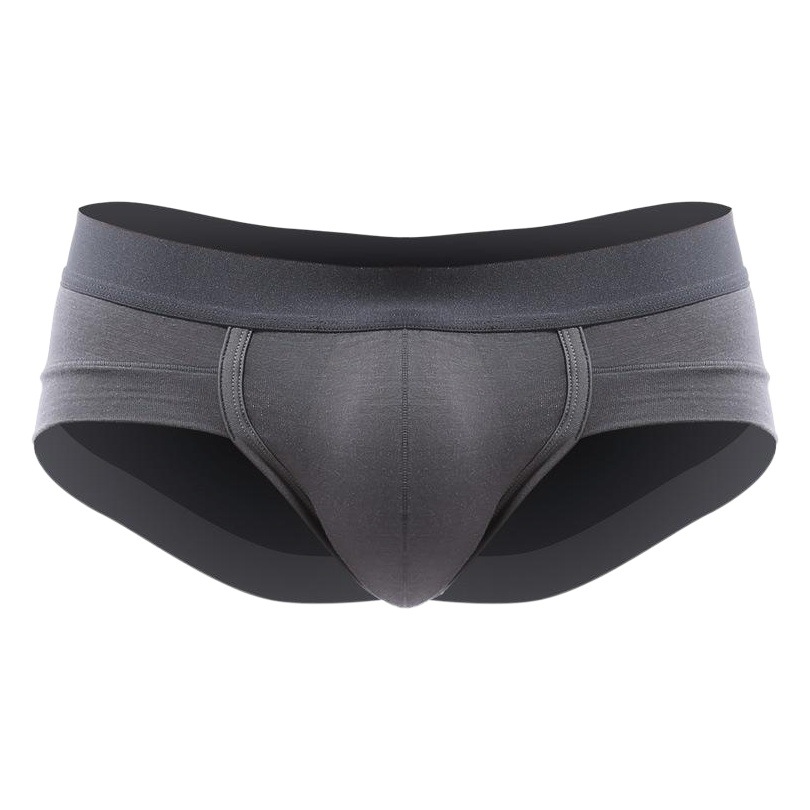 Men's Triangle Underwear Low Waist Sexy Breathable U Convex Pocket White Underwear Men's Small Boxer Shorts Head Trendy