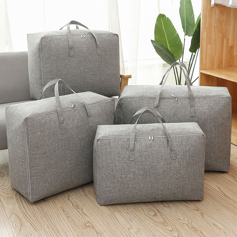 Picture of Cross-border quilt bag quilt storage bag large capacity finishing bag strong and durable clothing luggage bag moving bag