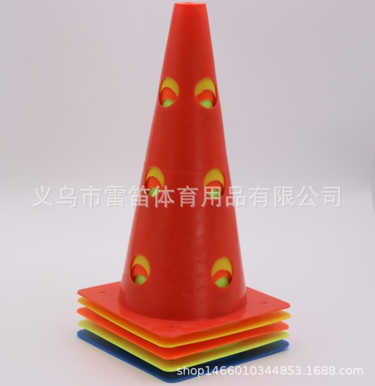 Picture of Football training 32cm with hole Mark barrel obstacle football training hurdles agile hurdles adjustable height