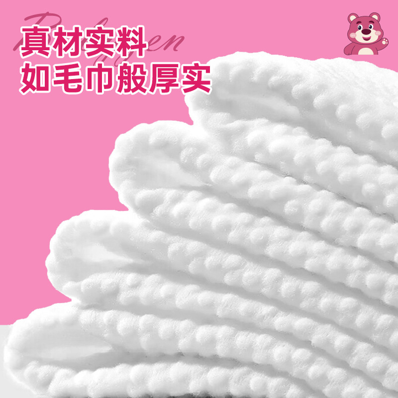 Picture of Hanging Face Washing Towel Extra Large Thickened Wall-Mounted Cotton Soft Towel Household Face Cleaning Towel Withdrawable Wet and Dry Dual-Use