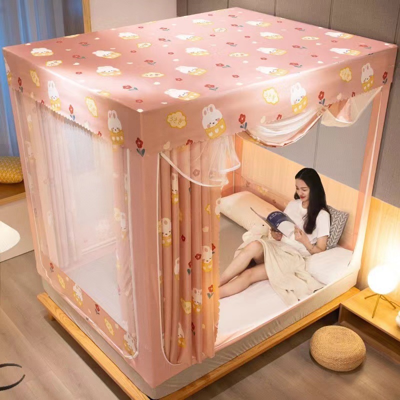 New Bed Mantle Mosquito Net Full Shading Ins Style Princess Style Bedroom Fully Enclosed Simple Single Double Household 2.2