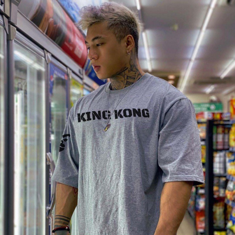Picture of Loose Trendy Men's Sports Short-sleeved T-shirt Men's Summer Cotton Half-sleeved Gym Running Training Clothes