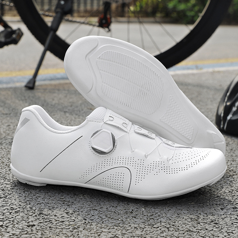 2025 New Covered Bottom Integrated Road Bike Lock Shoe Set Hard Lockless Cycling Shoes Breathable Mountain Bike Shoes