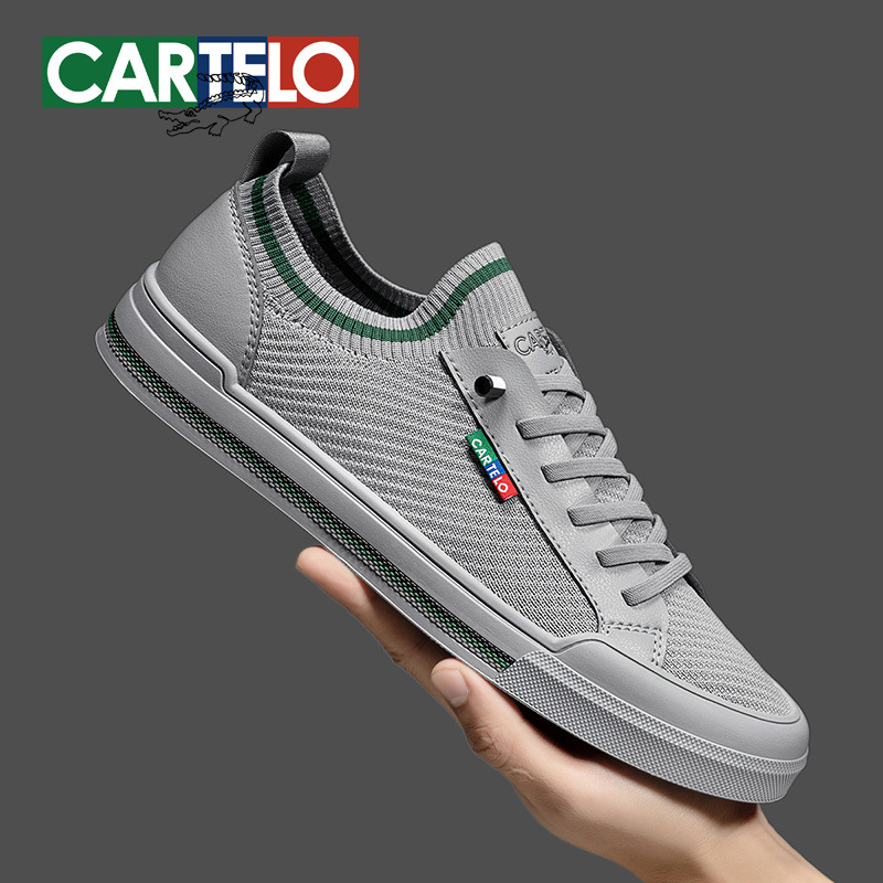 Men's Shoes 2025 New Elastic Socks Shoes Fly Woven Shoes Versatile Toe-Toe Slip-On Slip-Ons Sports Casual Shoes