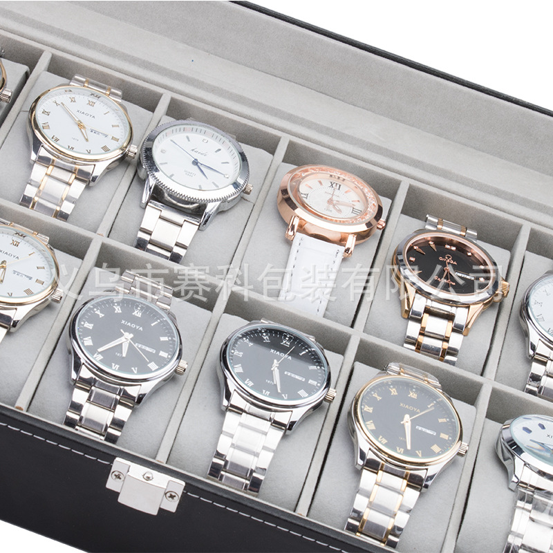 Picture of [Standard Edition] Spot wholesale 12-bit watch storage box PU display box gift box leather watch box manufacturers wholesale