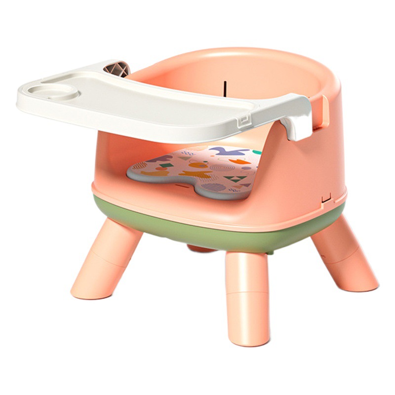 Baby dining chair, portable dining chair, cartoon home multi-functional dining chair for babies and children, learning to sit chair