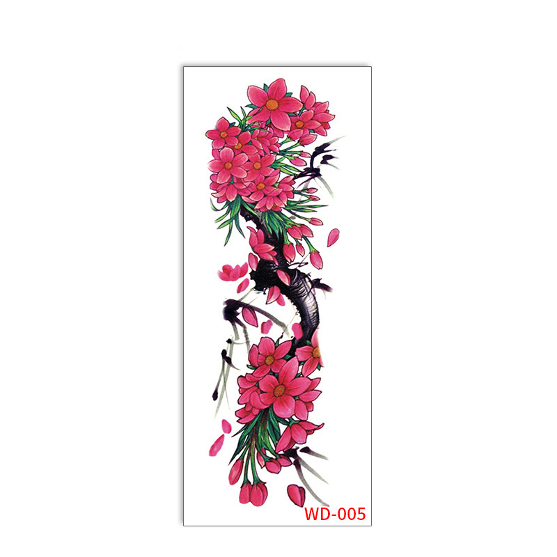 Picture of Full Arm Tattoo Sticker Cross-border New Waterproof Sweat Simulation Cross Buddha Black and White Colorful Personality Full Arm Temporary Tattoo