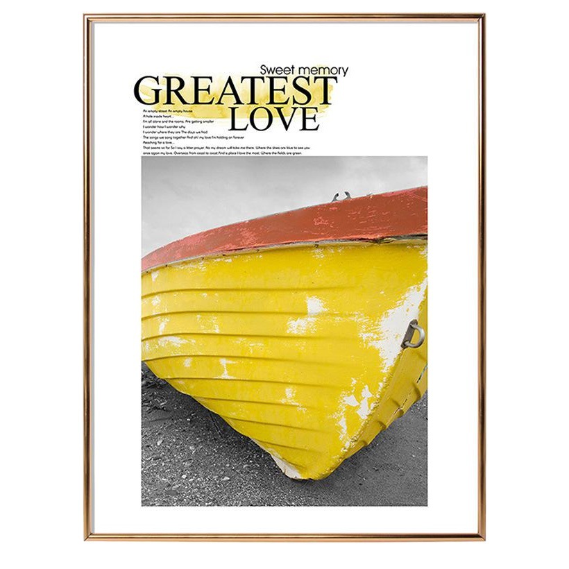 Metal narrow side aluminum alloy photo frame simple poster frame certificate frame A4 picture frame puzzle wall mounted A3 wholesale